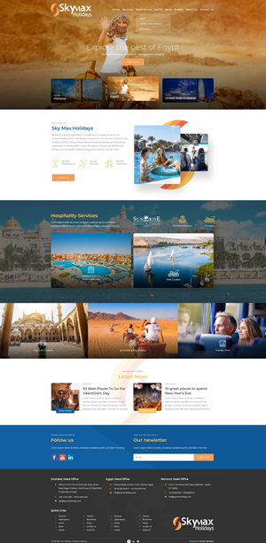 Sky Max Holidays Website